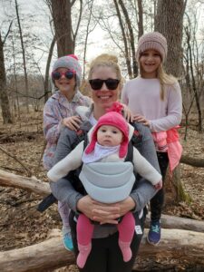 program manager Jen Cox with her three daughters